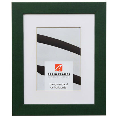 Colori 125 1.25", Green Matted Picture Frame