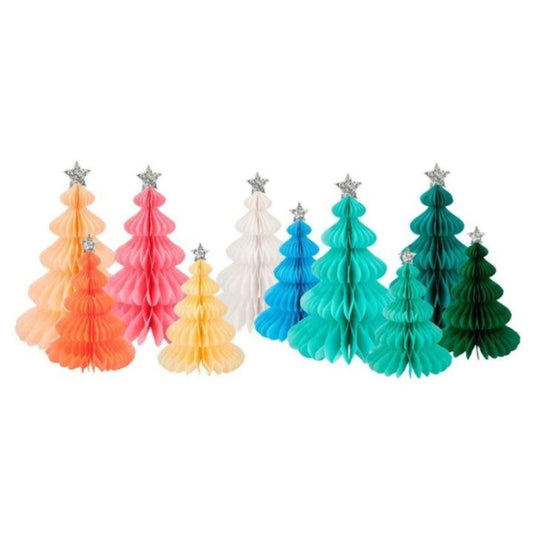 Rainbow Forest Honeycomb Decorations