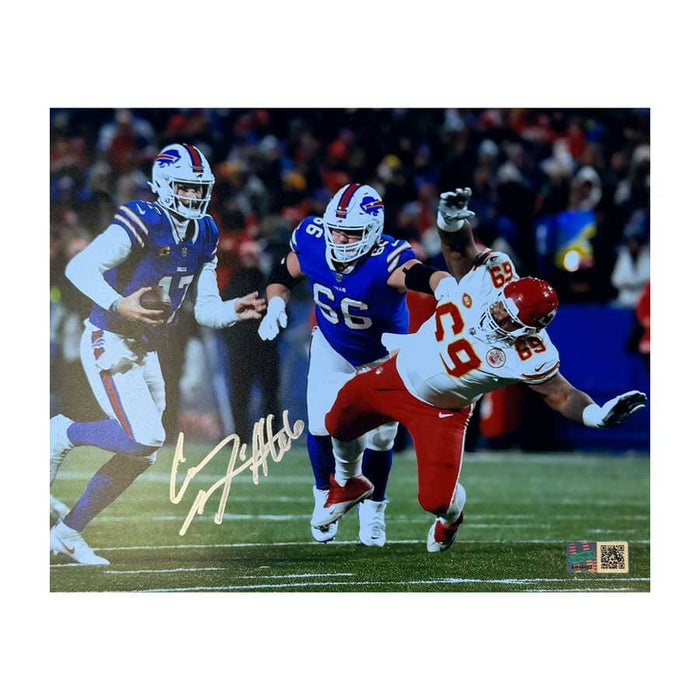 Connor McGovern Signed Blocking for Josh Allen Vs. Chiefs Photo Signed Photos TSE Buffalo