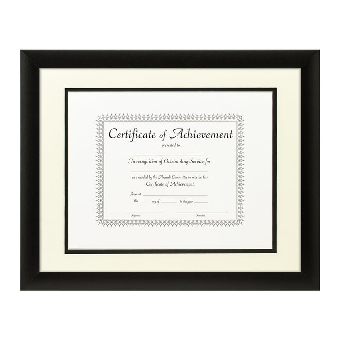 Contemporary Black Document Frame – Papyrus/Black Mat