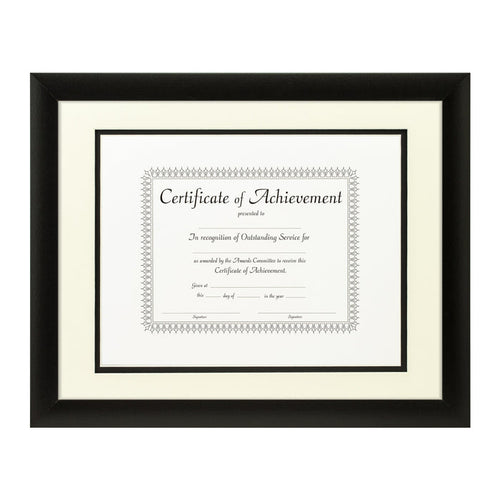 Contemporary Black Document Frame – Papyrus/Black Mat