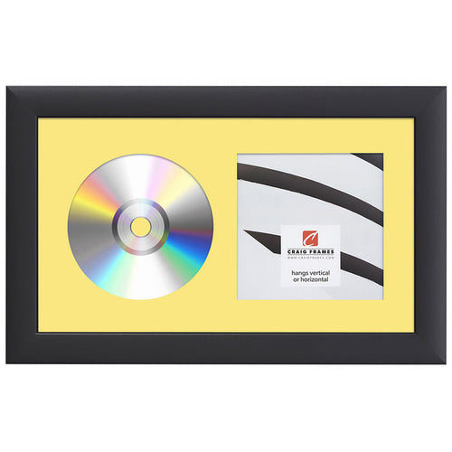 Contemporary Black Single CD Display Frame – Buttercup Mat
