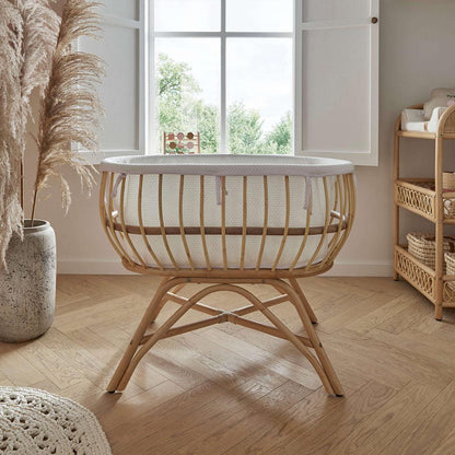 CuddleCo Aria Crib - Rattan