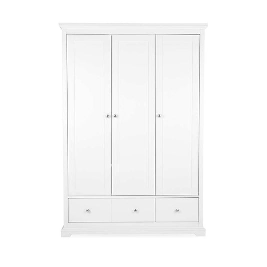 CuddleCo Beaumont Triple Wardrobe - White