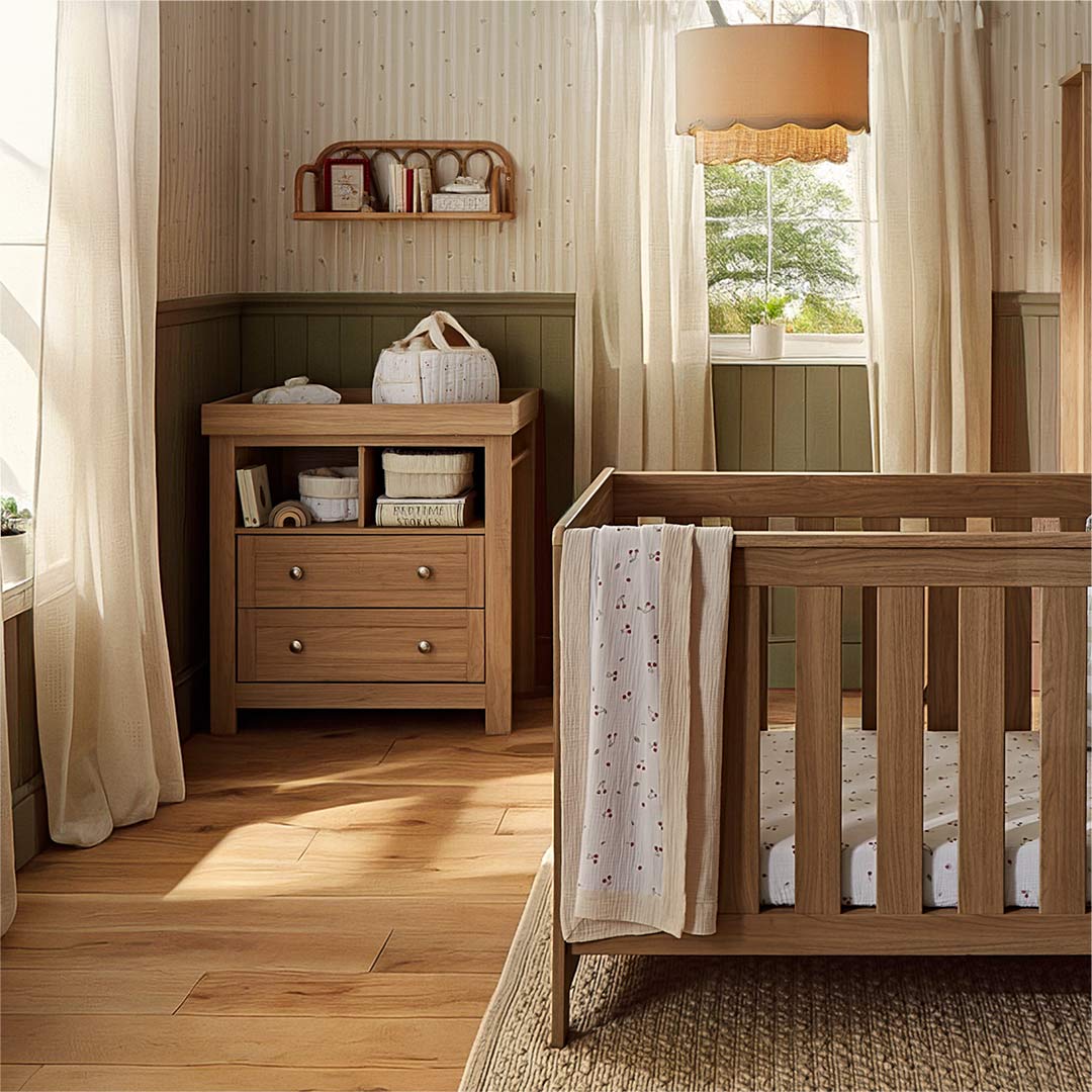 CuddleCo Burford 2pc Set - Oak