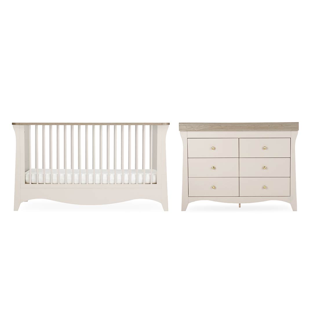 CuddleCo Clara Luxe 2pc Set - Cashmere/Ash