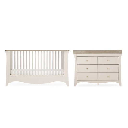 CuddleCo Clara Luxe 2pc Set - Cashmere/Ash