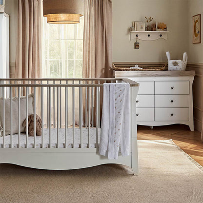 CuddleCo Clara Luxe 3pc Set - White/Ash