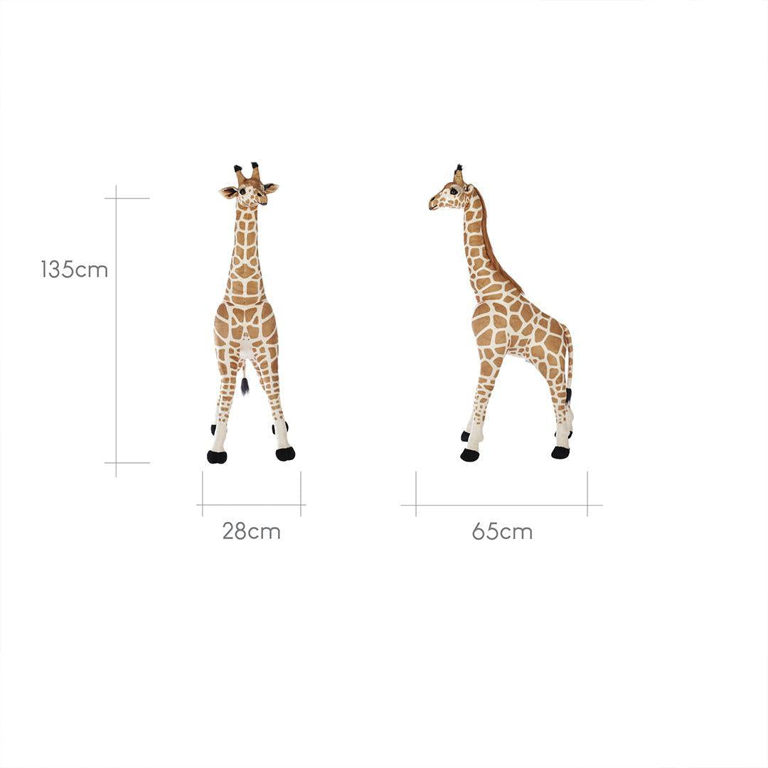 CuddleCo Medium Standing Giraffe Stuffed Animal - Natural