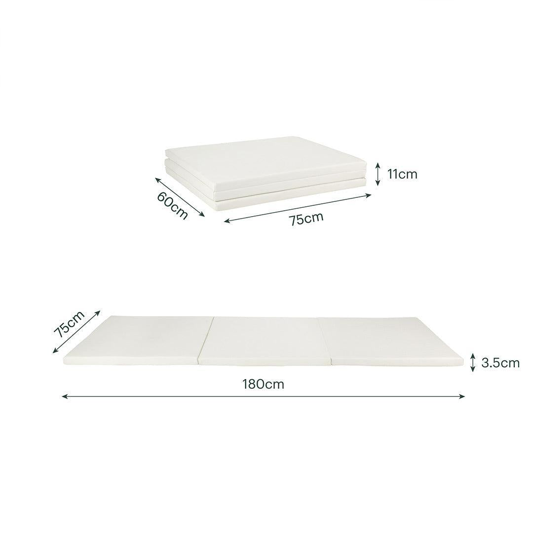CuddleCo Tumble Play Mat 180 x 75cm - Pebble