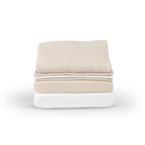 CuddleCo Universal Crib/ Co Sleeper Bedding Set - Cashmere Waffle