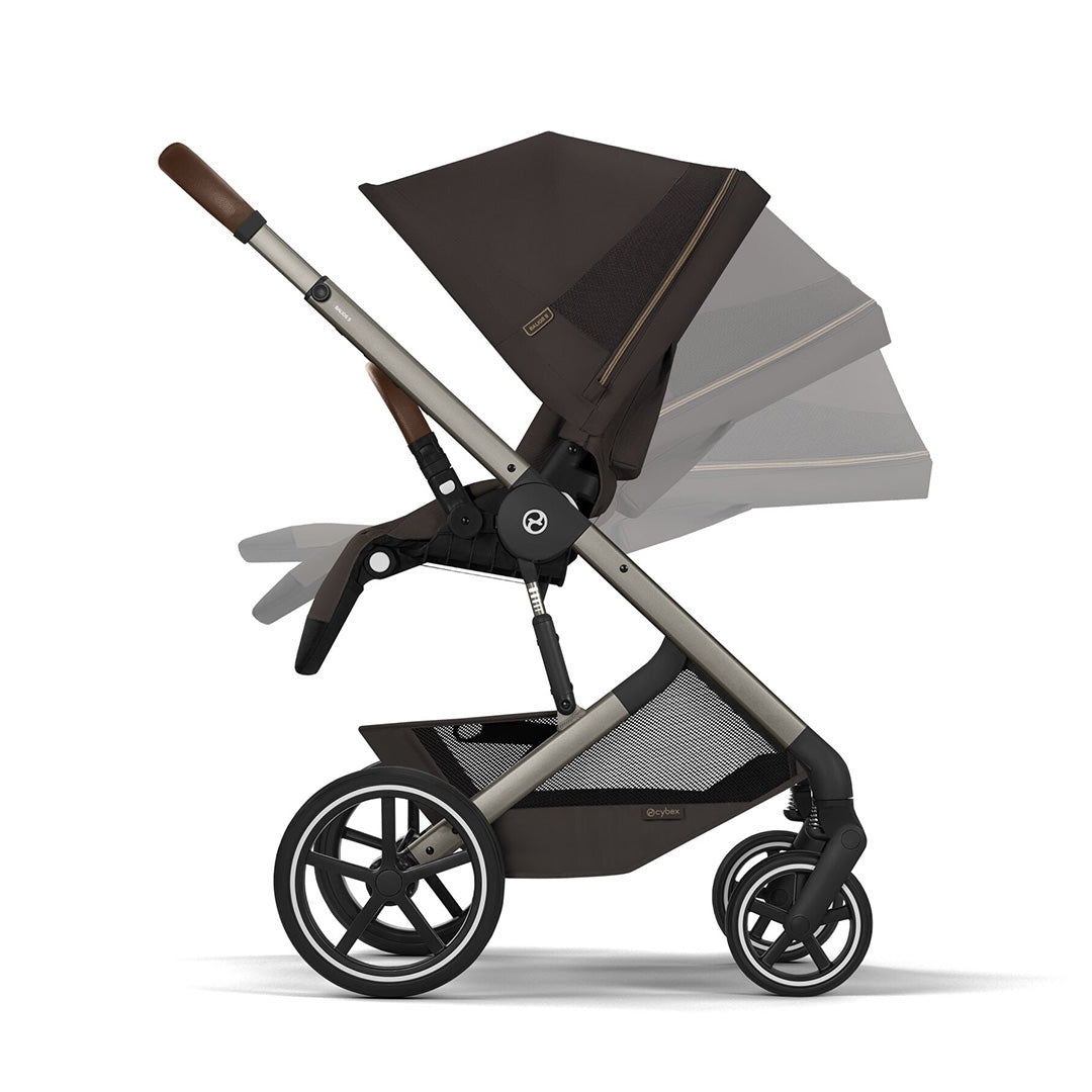 CYBEX Balios S Lux Pushchair + Fold Carry Cot - Chocolate Brown