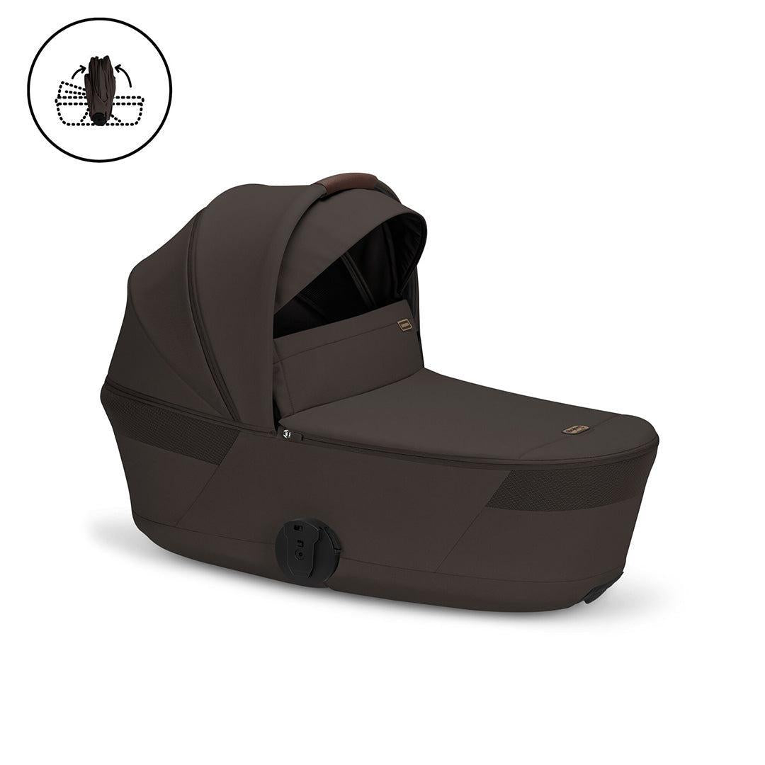 CYBEX Balios S Lux Pushchair + Fold Carry Cot - Chocolate Brown