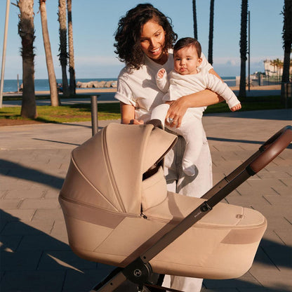 CYBEX Balios S Lux Pushchair + Fold Carry Cot - Almond Beige