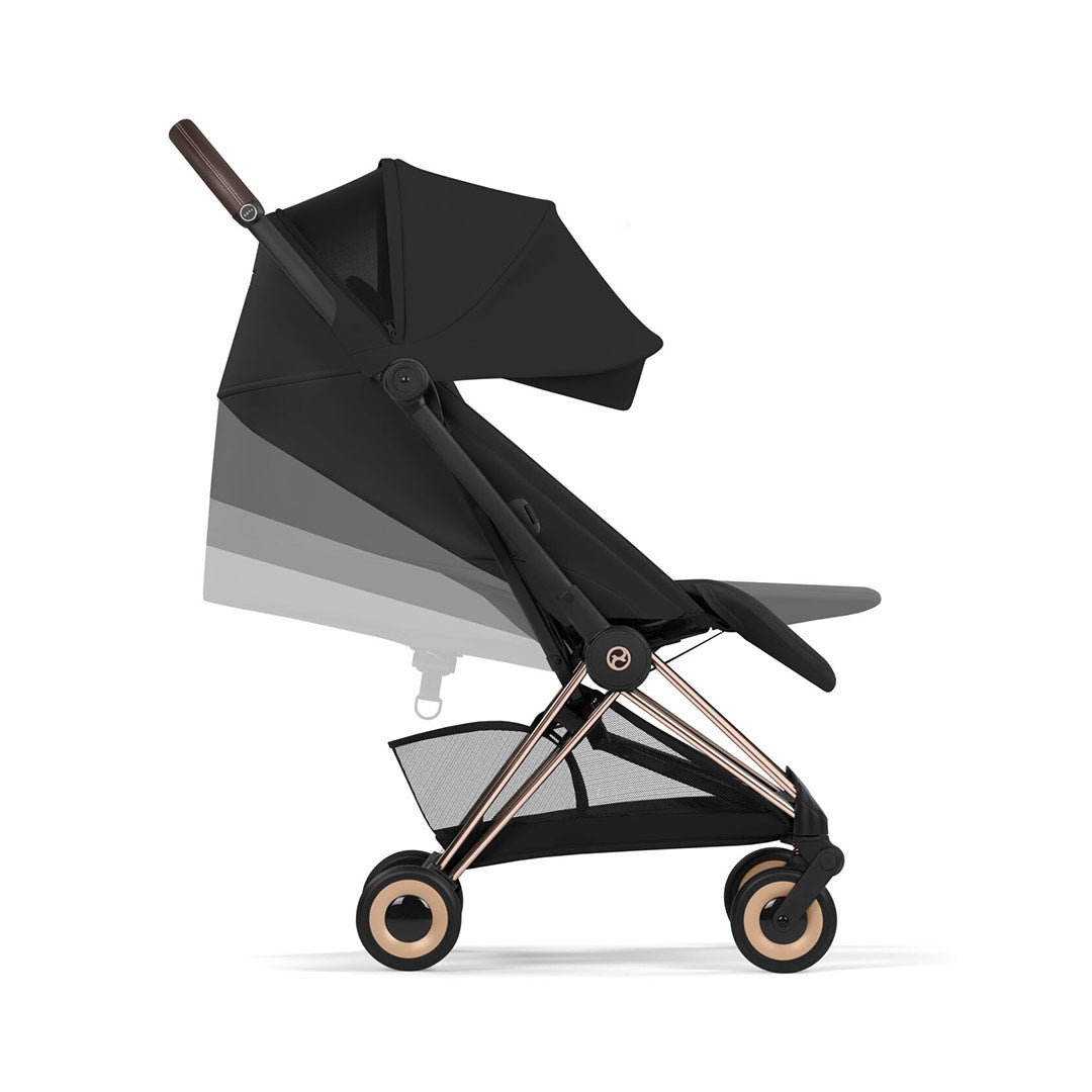 CYBEX Coya Comfort Compact Stroller - Sepia Black/Rose Gold