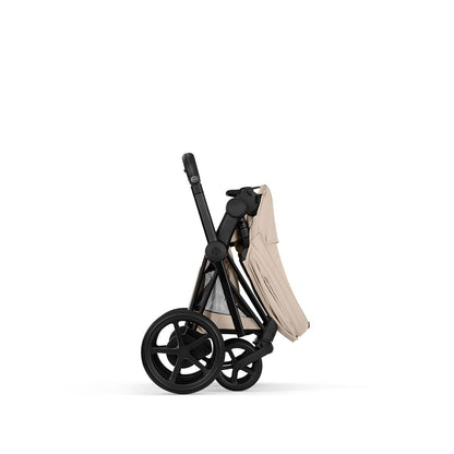 CYBEX e-PRIAM Pushchair & Fold Cot - Comfort - Cozy Beige/Black