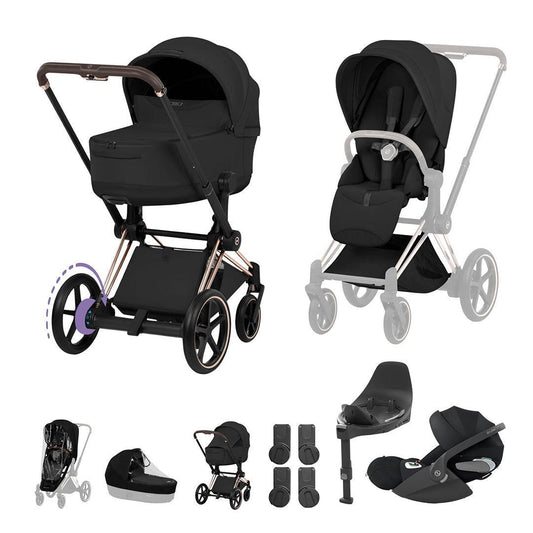 CYBEX e-PRIAM Fold Cot Travel System Bundle - Style