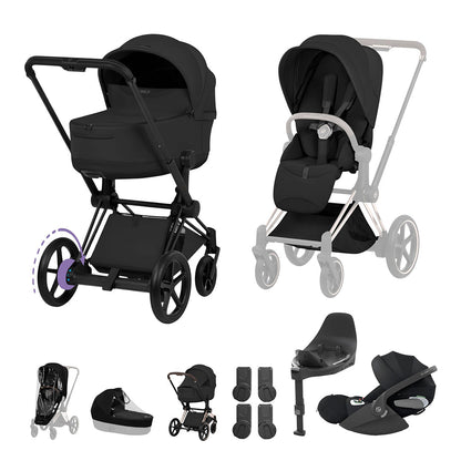 CYBEX e-PRIAM Fold Cot Travel System Bundle - Style