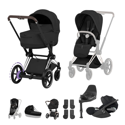 CYBEX e-PRIAM Fold Cot Travel System Bundle - Style