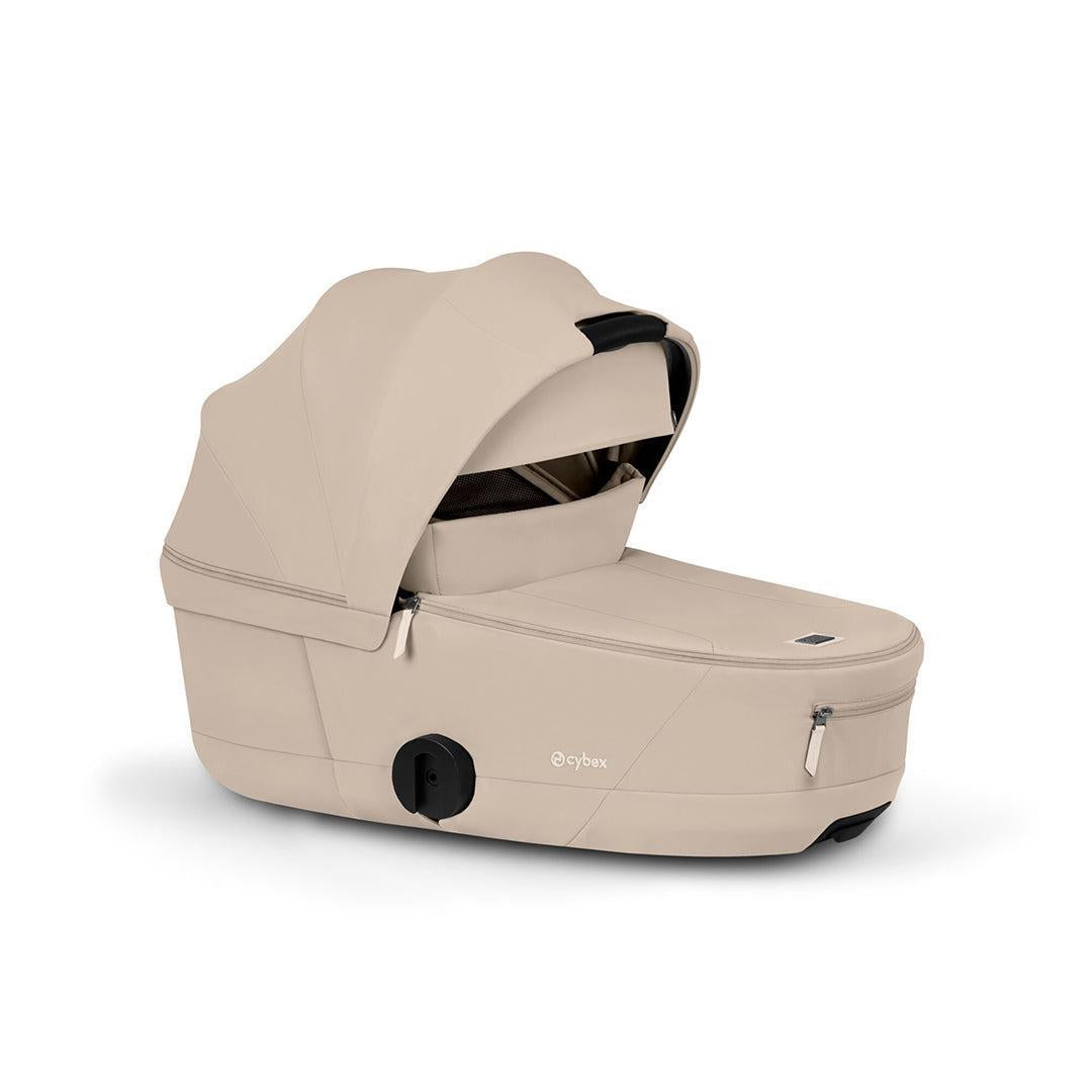 CYBEX Mios Comfort Pushchair & Foldable Carrycot - Cozy Beige/Black