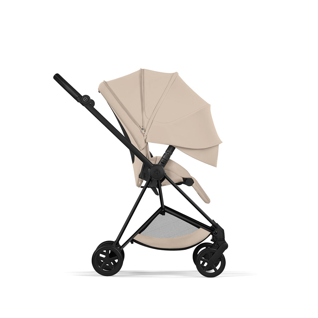 CYBEX Mios Comfort Pushchair & Foldable Carrycot - Cozy Beige/Black