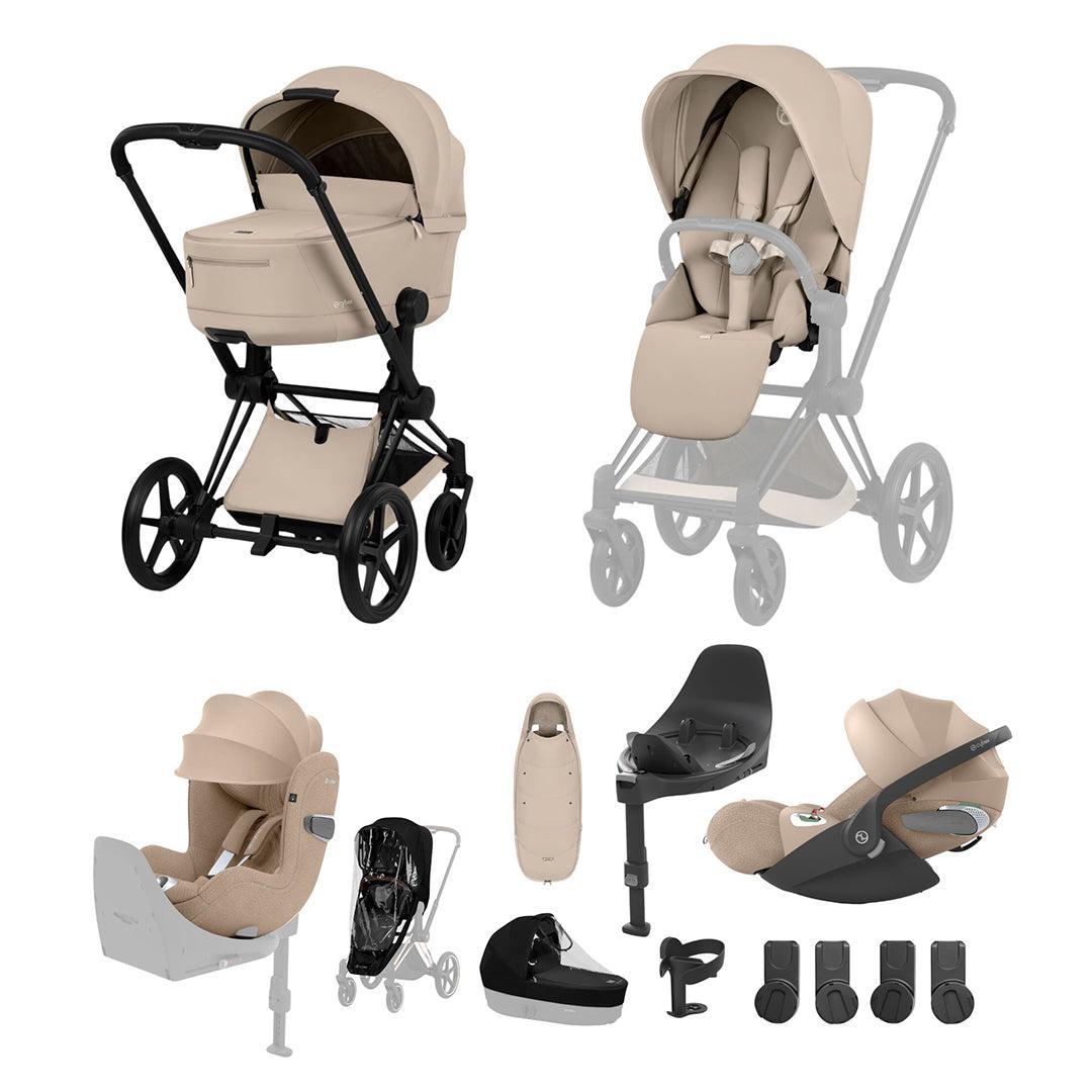 CYBEX PRIAM Fold Cot Newborn to Toddler Travel System Bundle - Comfort