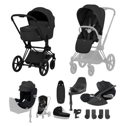 CYBEX PRIAM Fold Cot Newborn to Toddler Travel System Bundle - Comfort