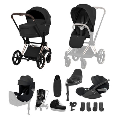CYBEX PRIAM Fold Cot Newborn to Toddler Travel System Bundle - Comfort