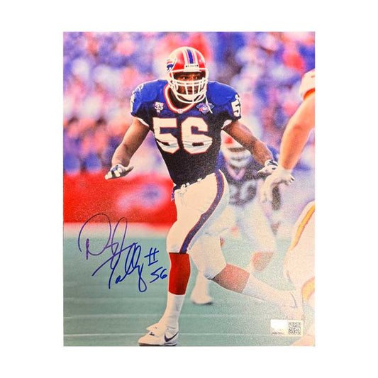 Darryl Talley Signed Blocking in Blue 8x10 Photo