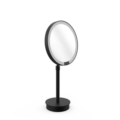 decor walther | BASIC series | illuminated table mirror | matte black 5x magnification - SO
