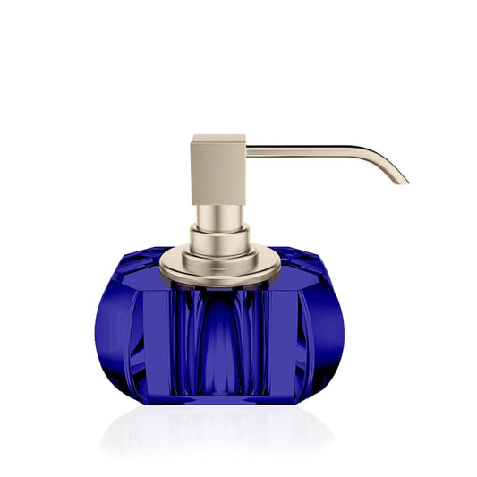 decor walther | KRISTALL collection | soap dispenser | capri blue + nickel satin