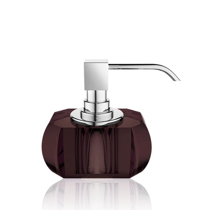 decor walther | KRISTALL collection | soap dispenser | rich burgundy + polished chrome