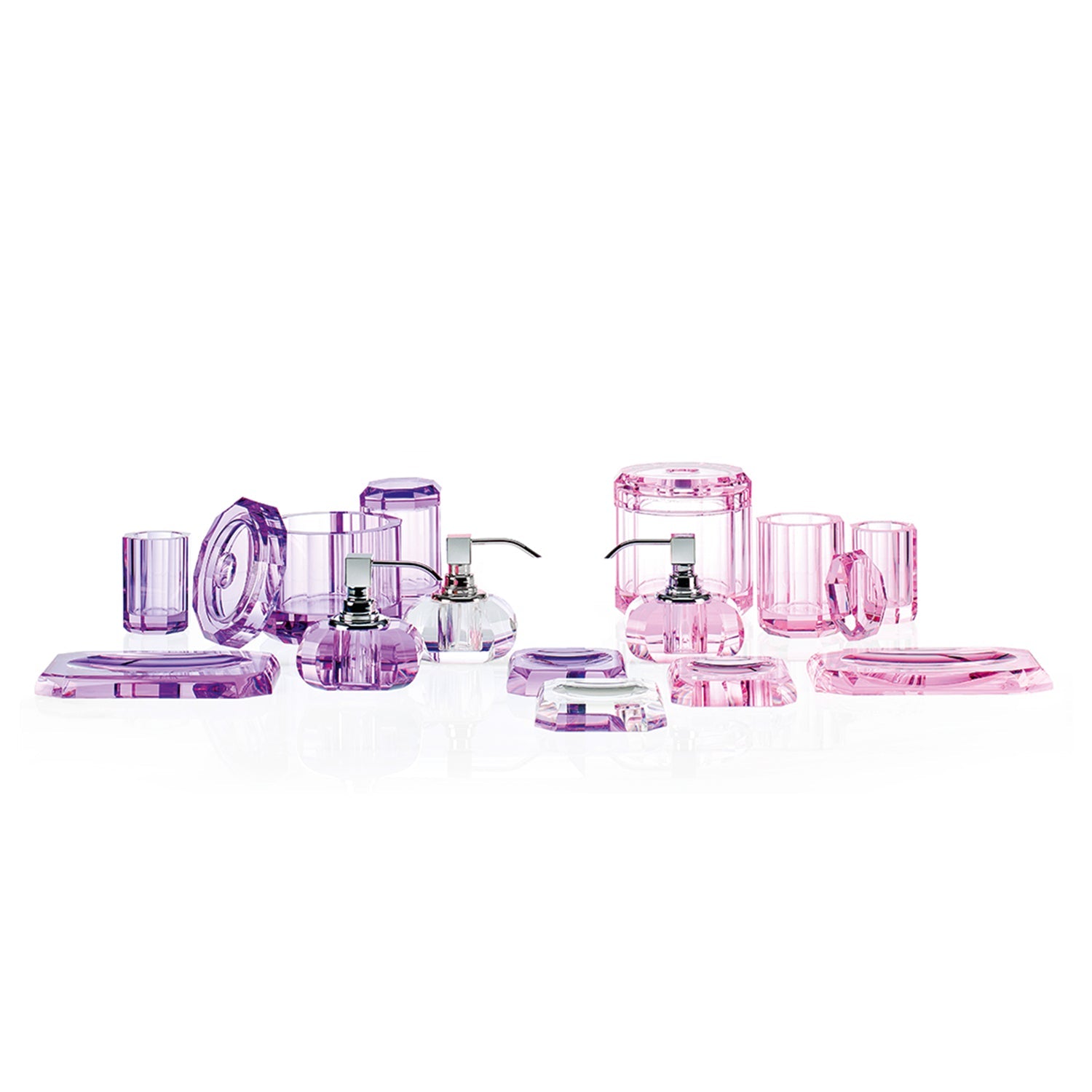 decor walther | KRISTALL collection | soap dispenser | violet + chrome