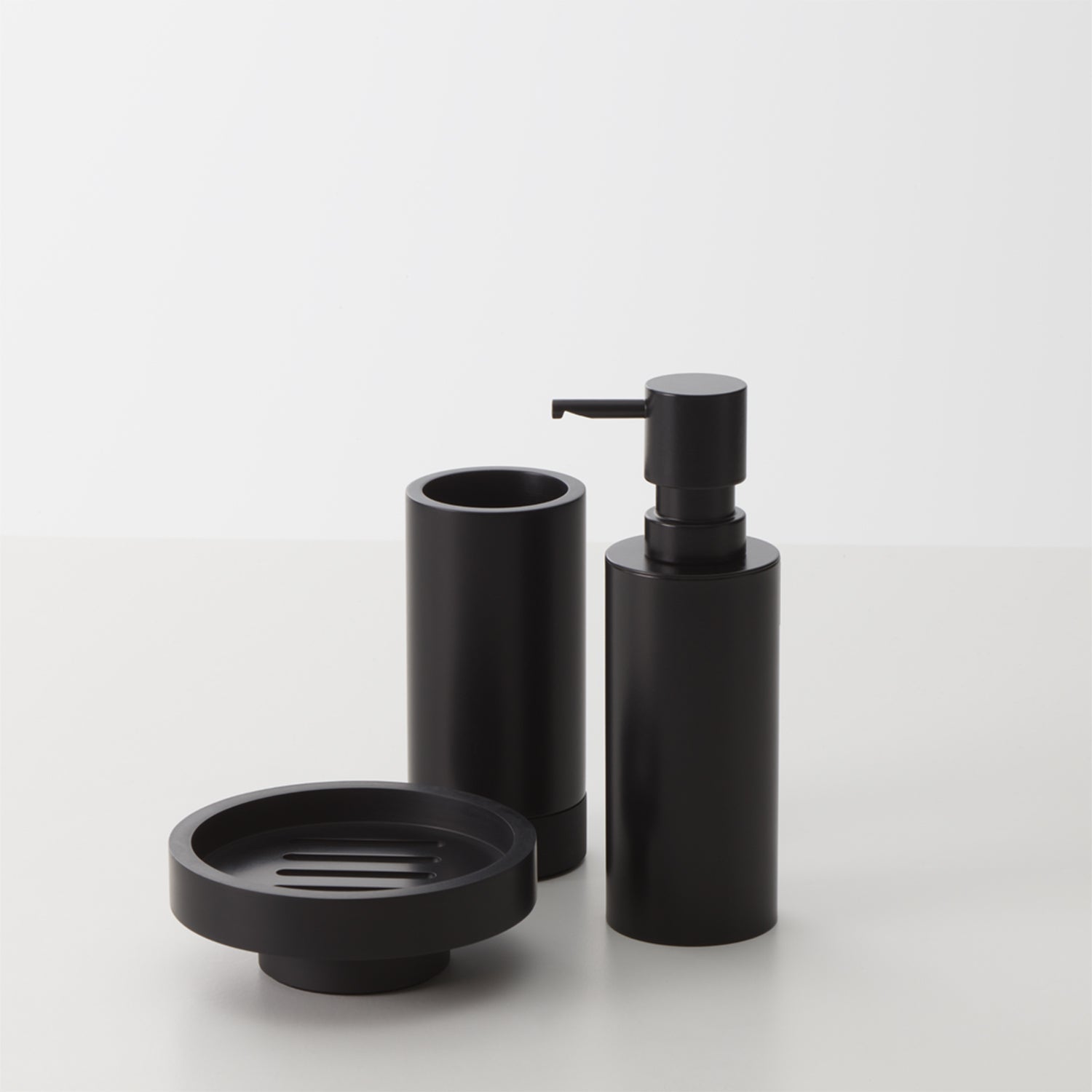 decor walther | MIKADO series | tumbler + toothbrush holder | matte black
