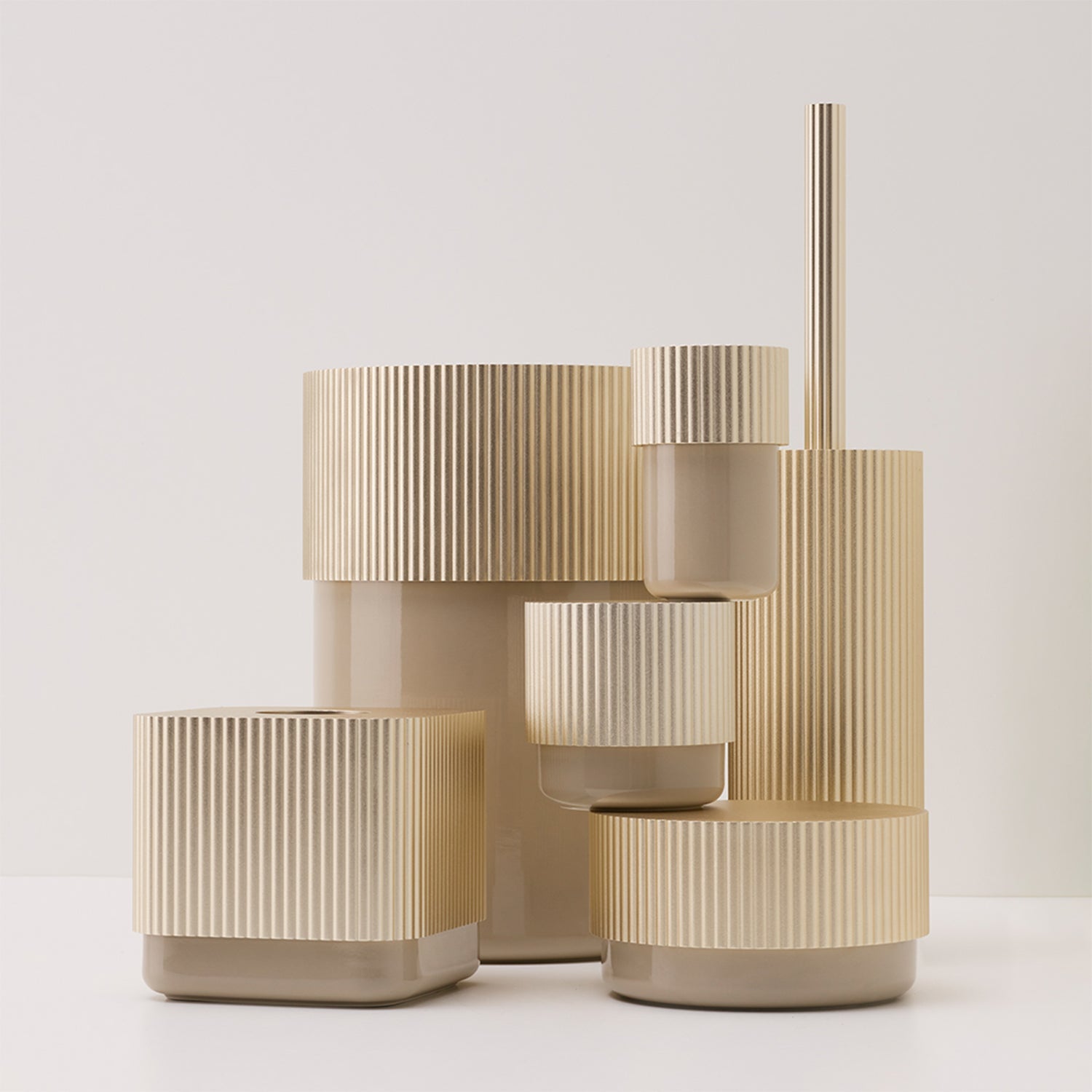decor walther | OF.LINE series | tray dish | champagne + dune
