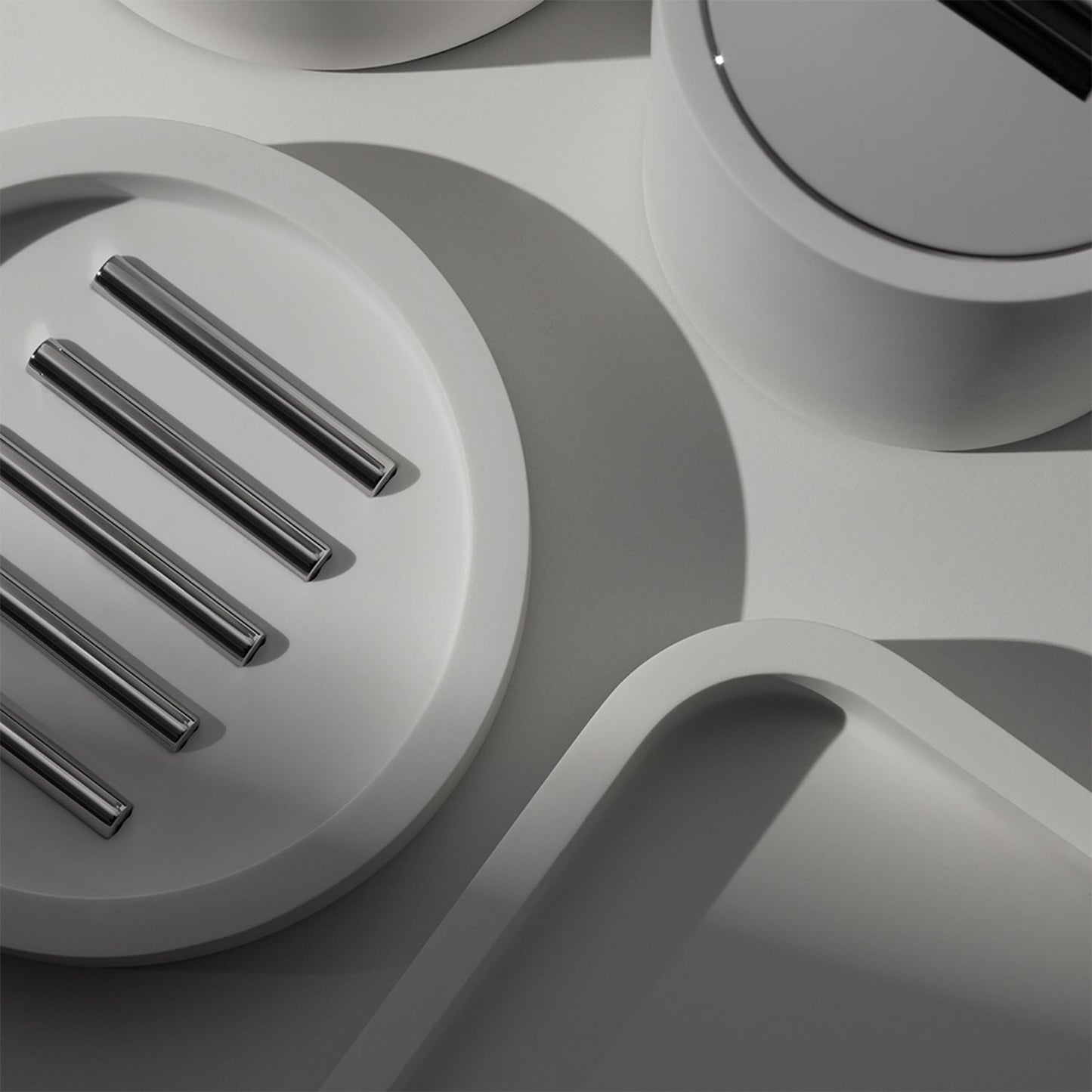 decor walther | STONE series | tab tray | matte white