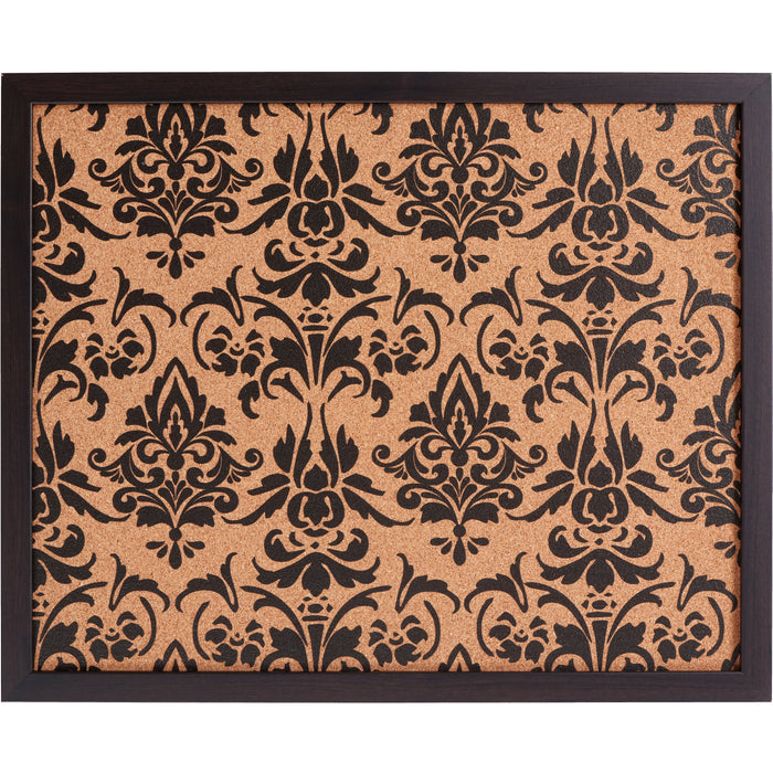 Decorative Fleur de Lis Cork Bulletin – Essentials Brazilian Walnut