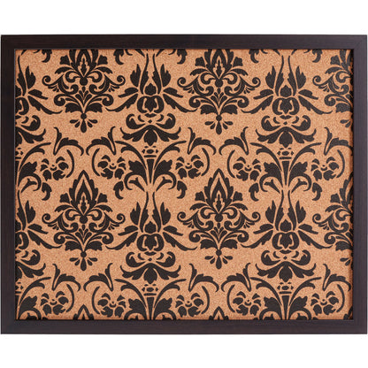 Decorative Fleur de Lis Cork Bulletin – Essentials Brazilian Walnut