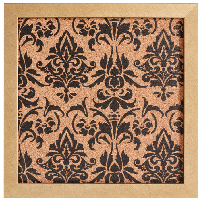 Decorative Fleur de Lis Cork Bulletin – Essentials Distressed Gold