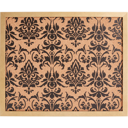 Decorative Fleur de Lis Cork Bulletin – Essentials Distressed Gold