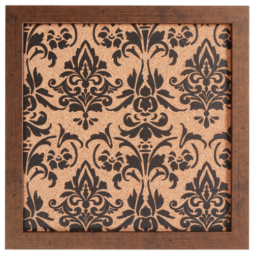 Decorative Fleur de Lis Cork Bulletin – Essentials Rustic Copper