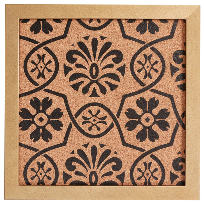 Decorative Floral Cork Bulletin – Essentials Distressed Gold