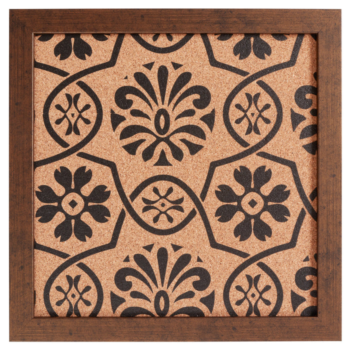 Decorative Floral Cork Bulletin – Essentials Rustic Copper