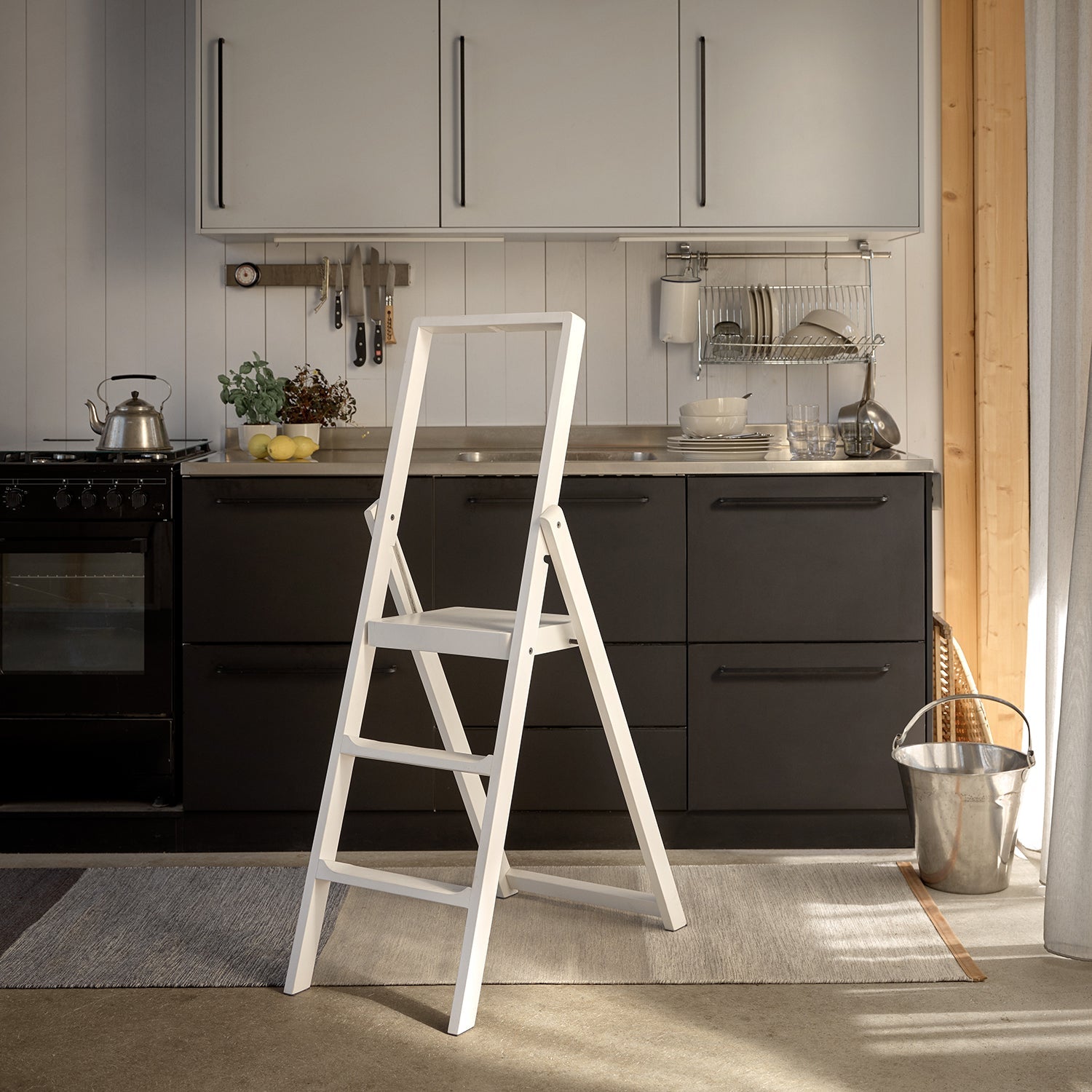 design house stockholm | step stepladder | stained white
