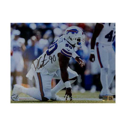 Dewayne Carter Signed Down in Stance Photo Signed Photos TSE Buffalo