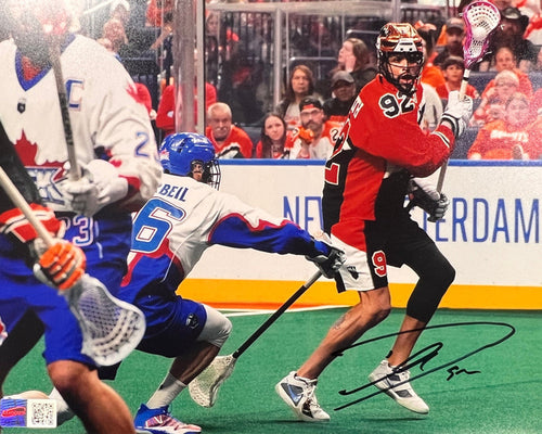 Dhane Smith Signed About to Pass Ball 8x10 Photo Signed Lacrosse Photo TSE Buffalo
