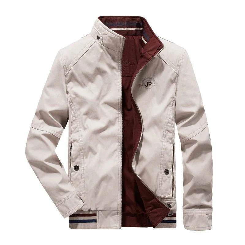 DIMUSI Autumn Men's Double-sided Military Jacket Casual Man Cotton Business Coats Fashion Men Multi-pocket Jackets Clothing 8XL