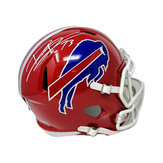 Dion Dawkins Signed Buffalo Bills Red TB Speed Mini Helmet Signed Mini Helmets TSE Buffalo
