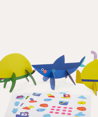 Djeco 6 Crafts Activity Pack Seaside Delights