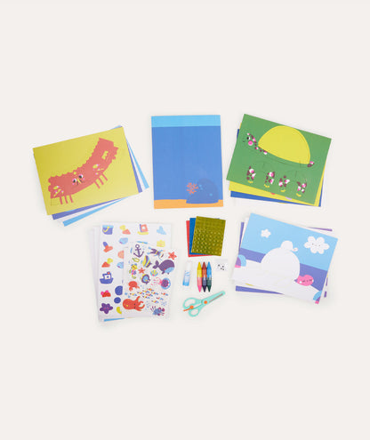 Djeco 6 Crafts Activity Pack Seaside Delights